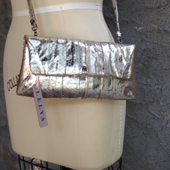Lelya Genuine Snakeskin Clutch - Picture 1 of 6